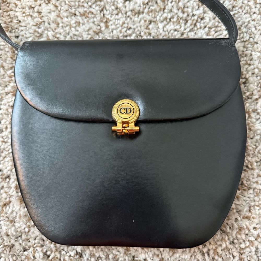 Dior Black Mini Bag with Gold Accent